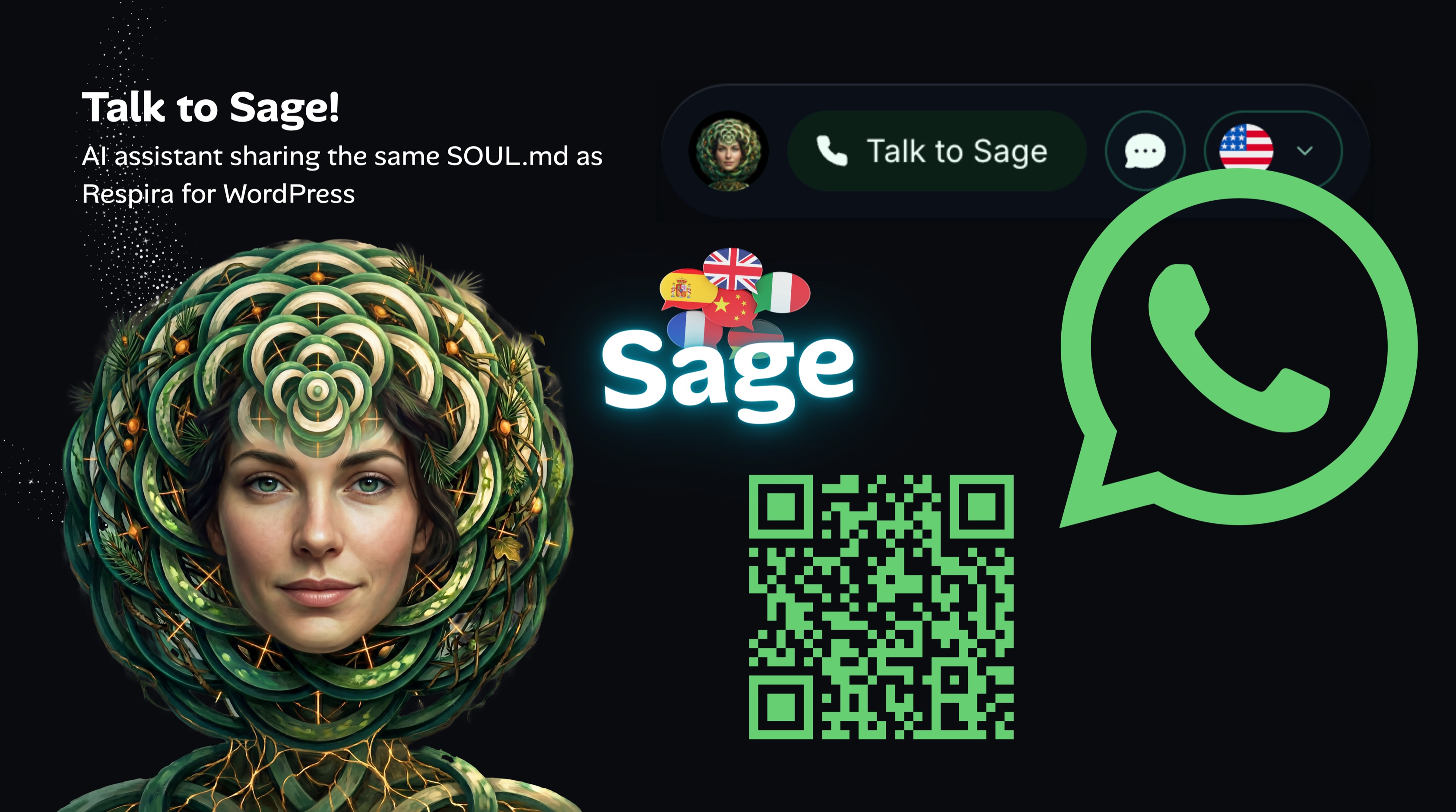 Meet Sage: an AI assistant trained on Respira's docs, on the site, in the dashboard, and on WhatsApp
