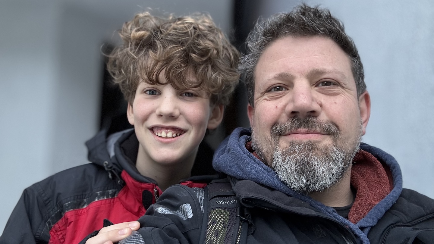 Mihai with son Iancu