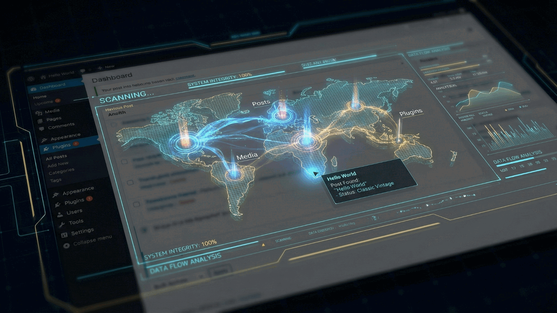 Technical architecture and context interface visual